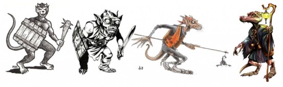 Evolution of the D&D Kobold -- I'm bigger on dog-lizard than dragon-like